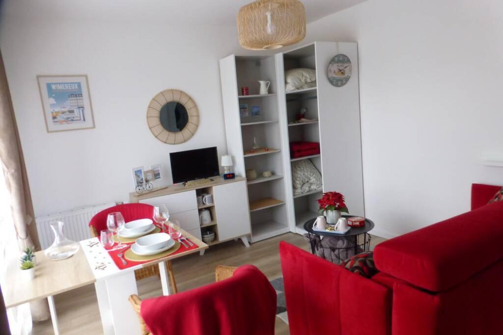 Studio Cosy Neuf Pres De La Mer,Balcon Et Parking Gratuit 위머로우 외부 사진